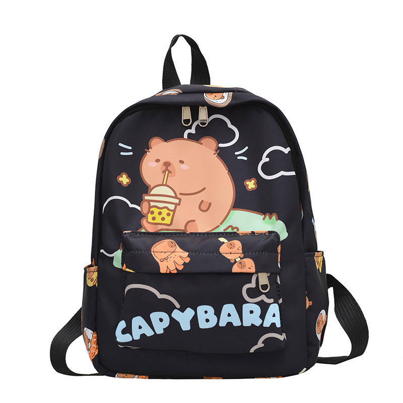 Unisex nylon hátizsák óvodába — anime mintás, légáteresztő kialakítás, poliészter bélés, görbült vállpántok, 2025 tavasz
