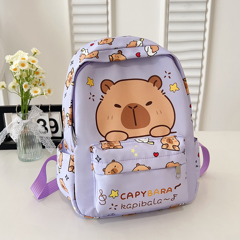 Unisex nylon hátizsák óvodába — anime mintás, légáteresztő kialakítás, poliészter bélés, görbült vállpántok, 2025 tavasz