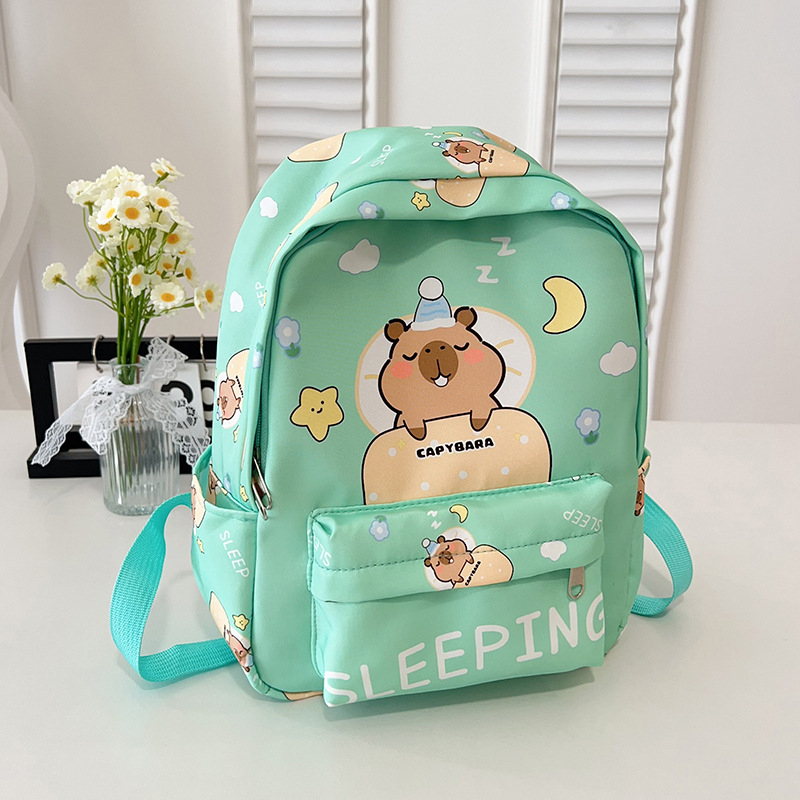 Unisex nylon hátizsák óvodába — anime mintás, légáteresztő kialakítás, poliészter bélés, görbült vállpántok, 2025 tavasz