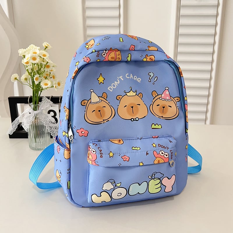 Unisex nylon hátizsák óvodába — anime mintás, légáteresztő kialakítás, poliészter bélés, görbült vállpántok, 2025 tavasz