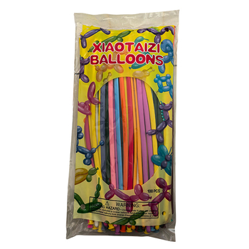 Little Prince lateksa matēti baloni, Magic Strip forma, 1,8 g katram, 100 gab.