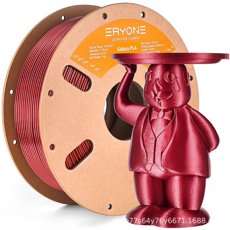Лъскав PLA филамент за 3D принтиране, кръгло сечение, 330 m на ролка
