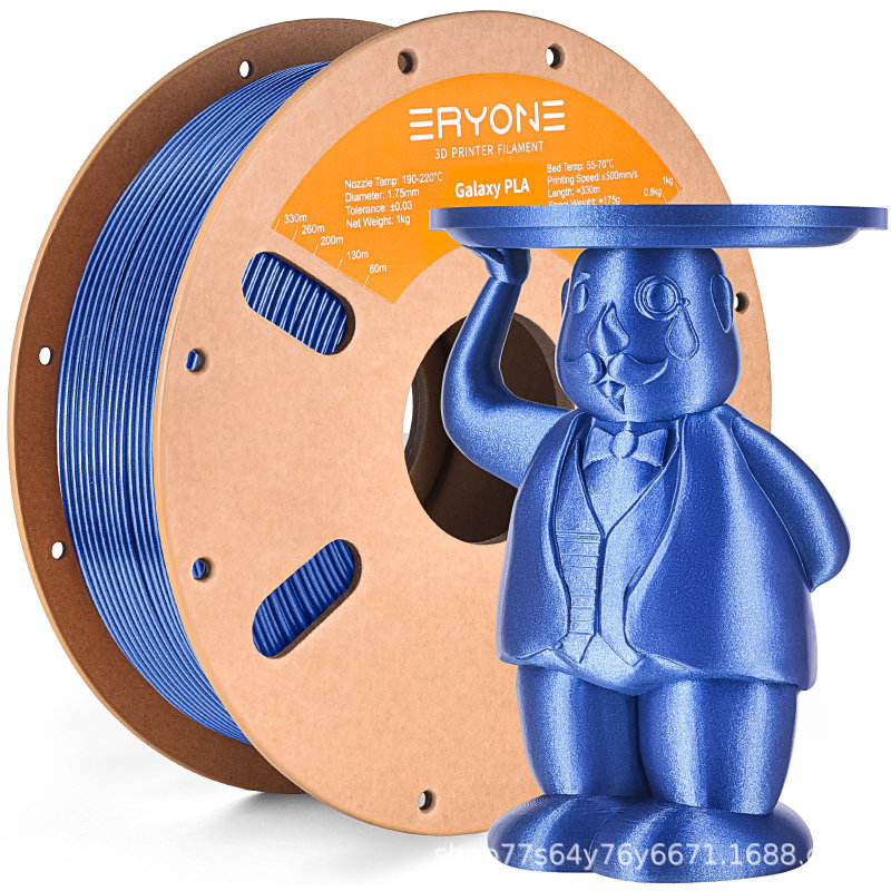 Лъскав PLA филамент за 3D принтиране, кръгло сечение, 330 m на ролка