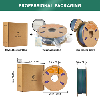 PLA филамент за 3D принтиране, матово покритие, кръгло сечение, дължина 330 м, нетно тегло 1 кг