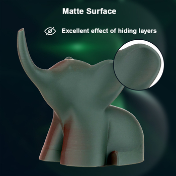 PLA филамент за 3D принтиране, матово покритие, кръгло сечение, дължина 330 м, нетно тегло 1 кг