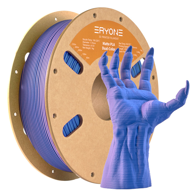 PLA филамент за 3D принтиране, матово покритие, кръгло сечение, дължина 330 м, нетно тегло 1 кг