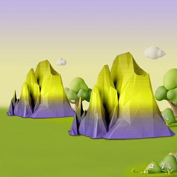 Eryone PLA филамент, матов градиентен мултицветен, кръгло сечение, марка Eryone, за 3D принтиране