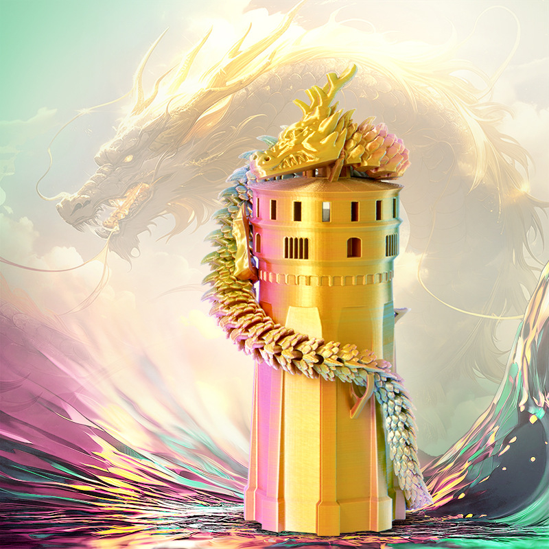 3D принтер консумативи PLA | кръгло сечение | за печат на 3D модели | многоцветен градиент, копринен блясък