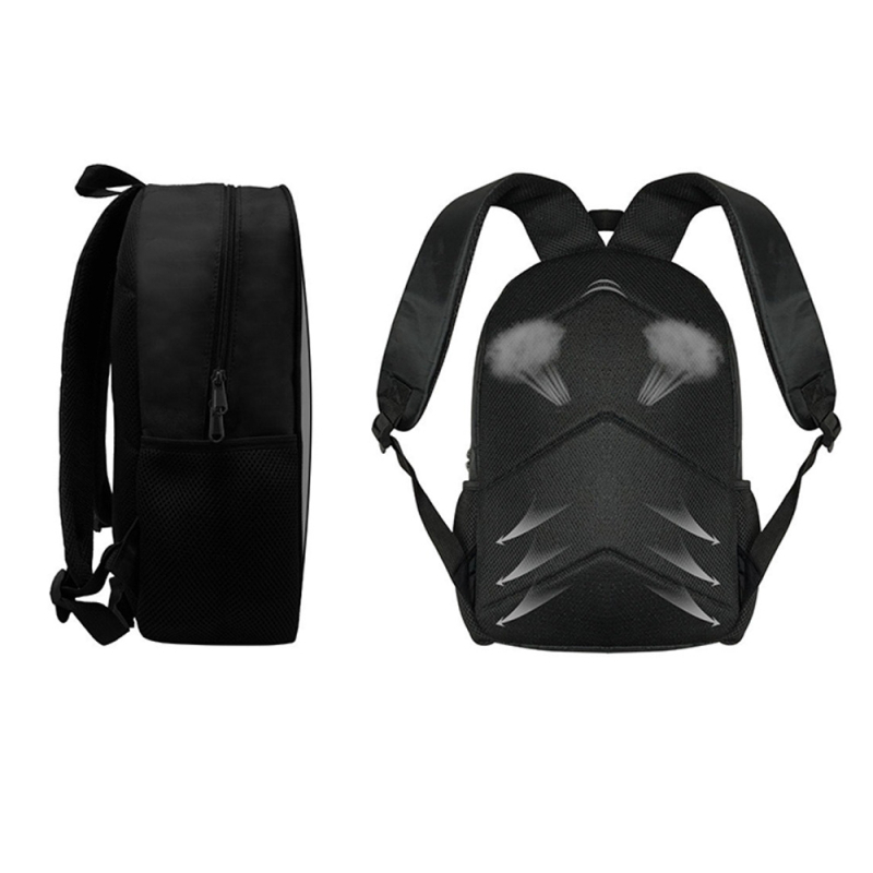 Iskolai hátizsák koponya mintával, uniszex, lélegző, ultra könnyű, bővíthető, tehercsökkentő, Oxford anyag.