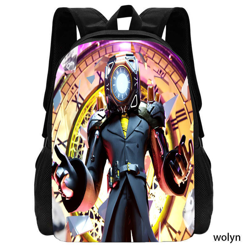 Iskolai hátizsák koponya mintával, uniszex, lélegző, ultra könnyű, bővíthető, tehercsökkentő, Oxford anyag.