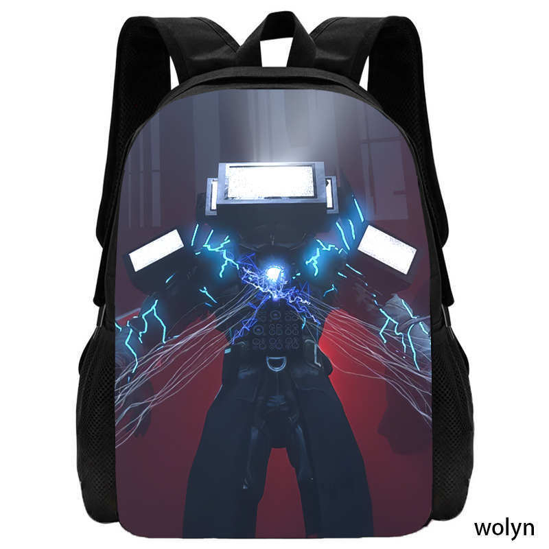 Iskolai hátizsák koponya mintával, uniszex, lélegző, ultra könnyű, bővíthető, tehercsökkentő, Oxford anyag.