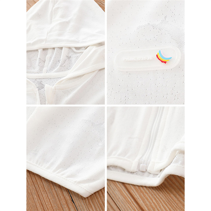 Meitenēm UV aizsardzības viegla garām piedurknēm ārējā jaka 7–12 gadiem, Modal maisījums (75,9% Modal, 19,2% Neilons, 4,9% Elastāns) – 2025 izlaidums