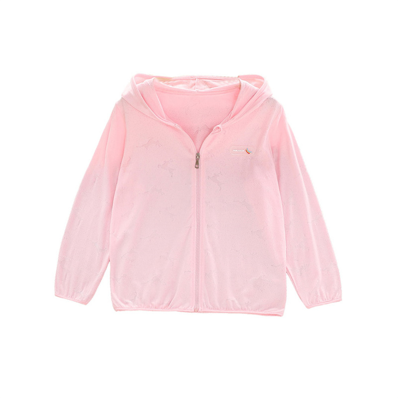 Meitenēm UV aizsardzības viegla garām piedurknēm ārējā jaka 7–12 gadiem, Modal maisījums (75,9% Modal, 19,2% Neilons, 4,9% Elastāns) – 2025 izlaidums