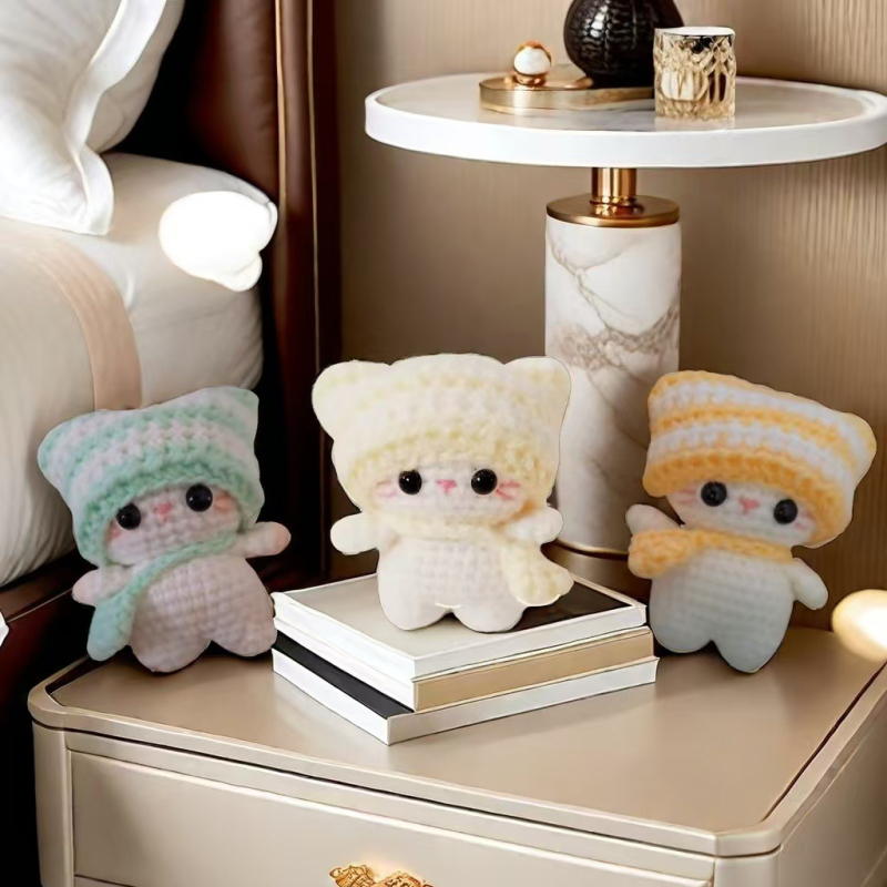 Mezgimo siūlų komplektas DIY: vilnos siūlai, pusvorsted siūlai, siūlai su atskirais pluoštais, mezgimo komplektas