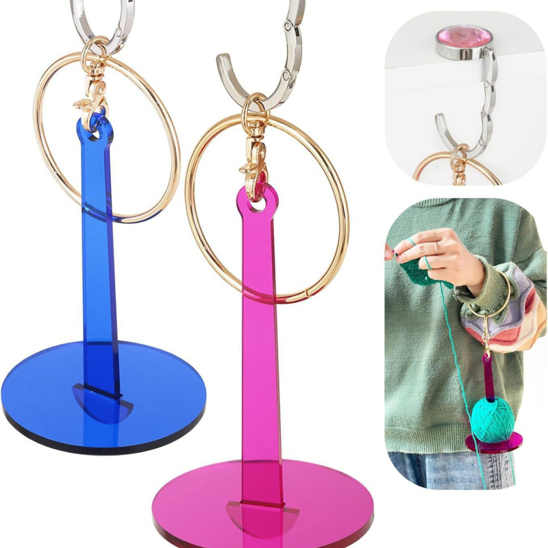 Φορητό πλαστικό ράφι κλωστής για χειροτεχνίες, κρεμαστό για την Ημέρα της Μητέρας