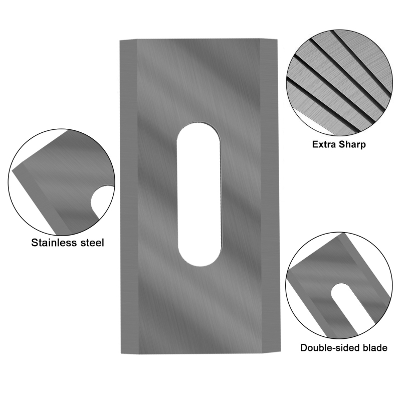 Set od 10 oštrica za kosilicu s U-oblikovanim otvorima, FRONTIER, za travnjak, nehrđajući čelik 420J2