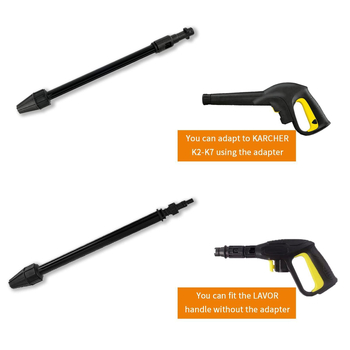 Augstspiediena pistoles galva un pistoles šļauka Kärcher K Series automazgāšanai — inženierplastmasa, neto svars 220 g