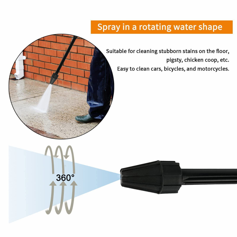 Augstspiediena pistoles galva un pistoles šļauka Kärcher K Series automazgāšanai — inženierplastmasa, neto svars 220 g