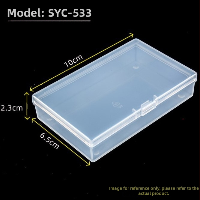 Kvadratinė skaidri PP plastiko dėžutė su dangteliu, skirta žaislams ir papuošalams