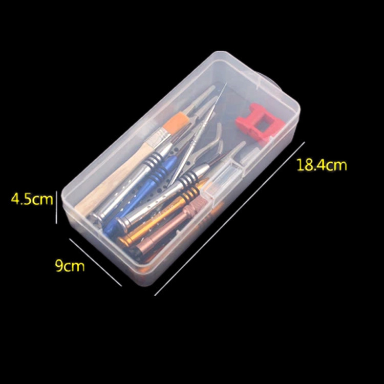 Kvadratinė skaidri PP plastiko dėžutė su dangteliu, skirta žaislams ir papuošalams