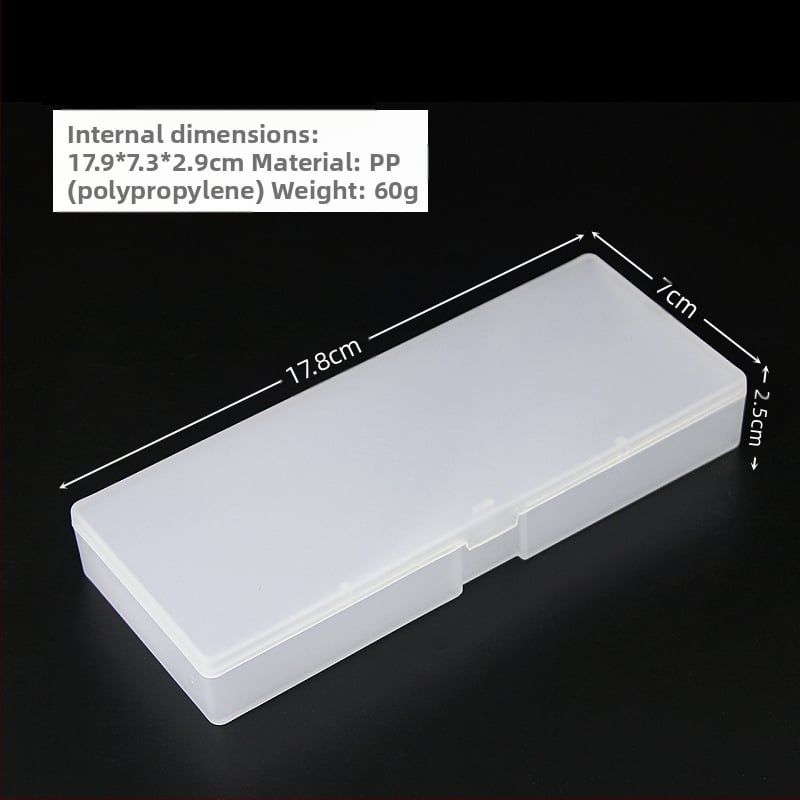 Kvadratinė skaidri PP plastiko dėžutė su dangteliu, skirta žaislams ir papuošalams