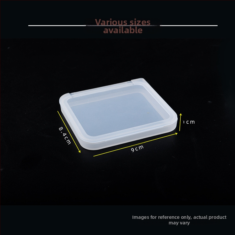Kvadratinė skaidri PP plastiko dėžutė su dangteliu, skirta žaislams ir papuošalams