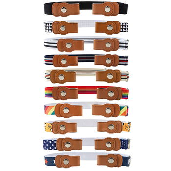 Gyerek nadrágtartó PU bőrből, ötvözet csattal, gombnyomásos zárás, szélesség 2–4 cm