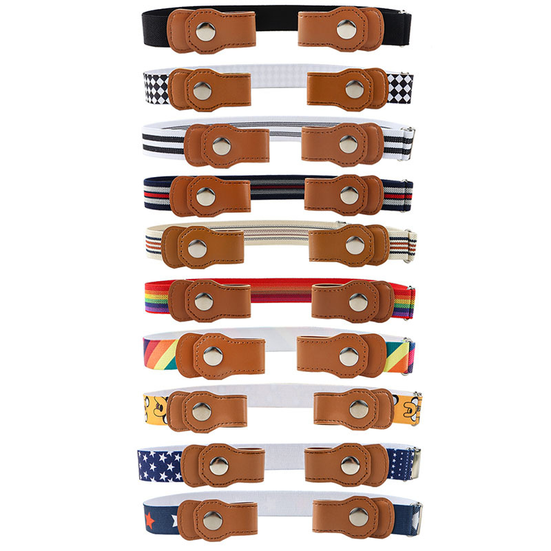 Gyerek nadrágtartó PU bőrből, ötvözet csattal, gombnyomásos zárás, szélesség 2–4 cm