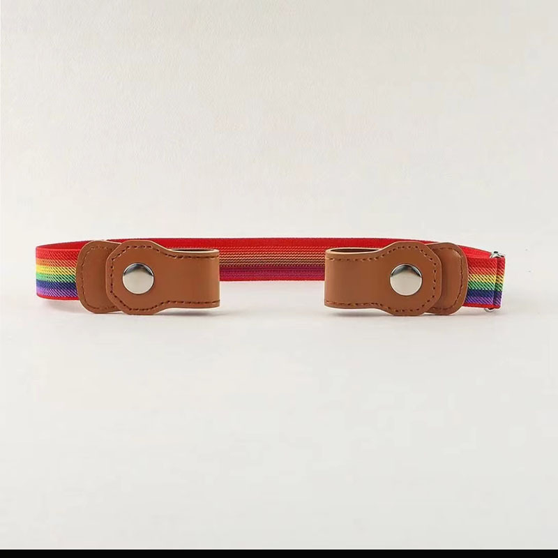 Gyerek nadrágtartó PU bőrből, ötvözet csattal, gombnyomásos zárás, szélesség 2–4 cm