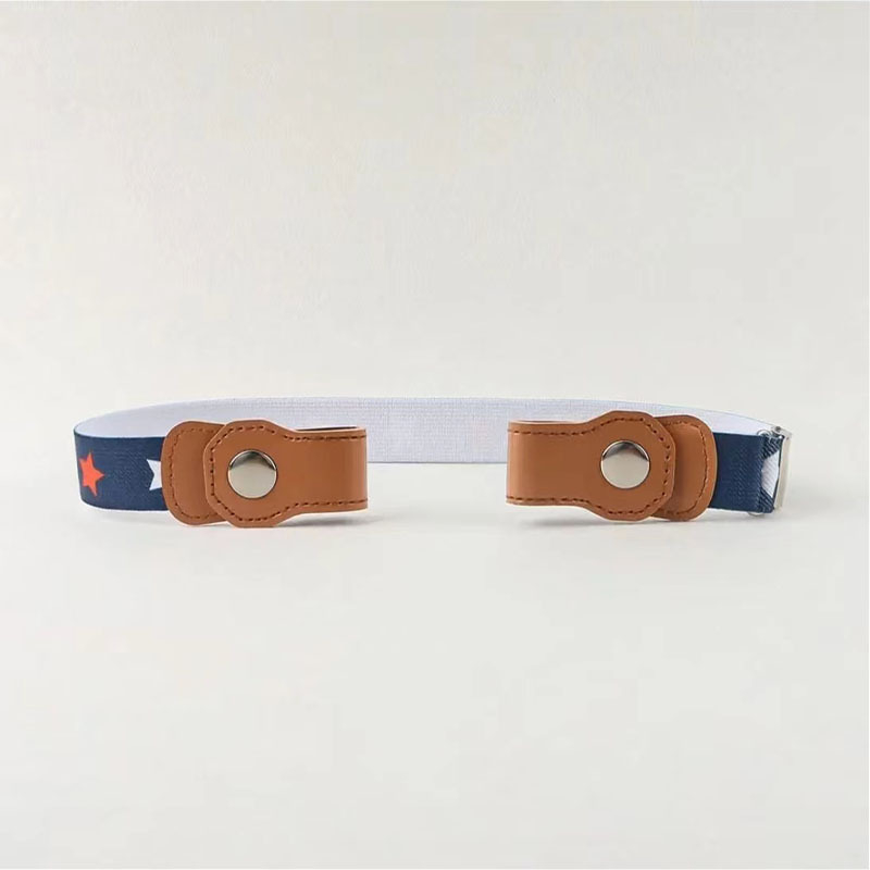 Gyerek nadrágtartó PU bőrből, ötvözet csattal, gombnyomásos zárás, szélesség 2–4 cm