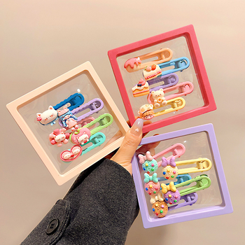 Duckbill hajcsat gyerekeknek, kézi készítésű, műanyag/gyanta, Ann Butterfly, édes stílus