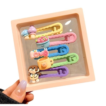 Κοριτσίστικο κλιπ μαλλιών Duckbill, χειροποίητο, πλαστικό/ρητίνη, μάρκα Ann Butterfly, γλυκό στυλ για παιδιά