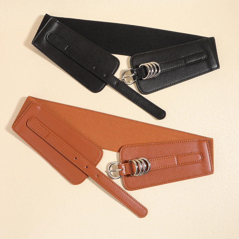PU odos diržas suknelėms – elastinis juosmens, universalus mados aksesuaras suknelėms ir švarkams, tinkamas visoms metų laikams