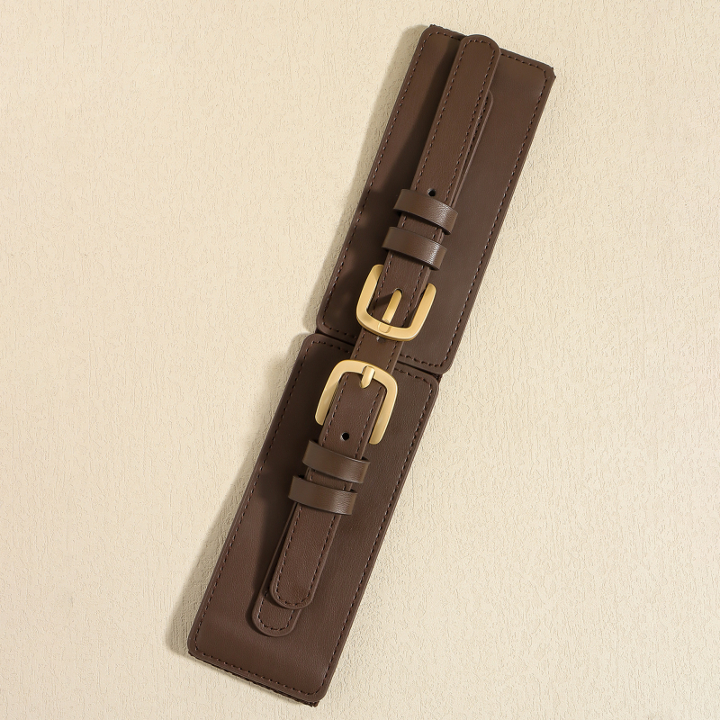 PU odos diržas suknelėms – elastinis juosmens, universalus mados aksesuaras suknelėms ir švarkams, tinkamas visoms metų laikams