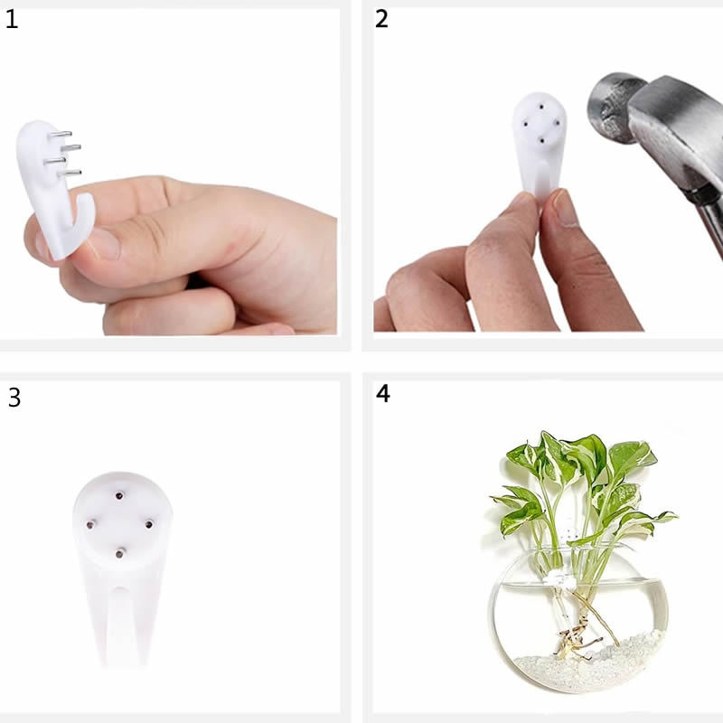 Βάζο τοίχου σε δίσκο από γυαλί μπόροσίλιο, φυσητό, μοντέρνος γεωμετρικός σχεδιασμός, κρεμαστό, για υδροπονικά φυτά