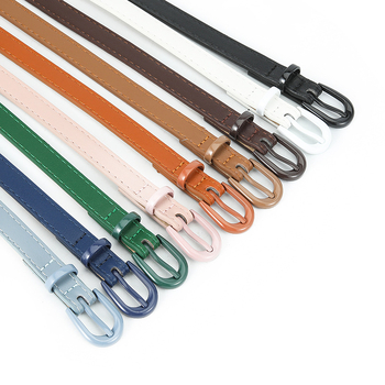 Noah PU bőr öv ötvözet csattal, tűcsattal zár, keskeny <2 cm szélesség