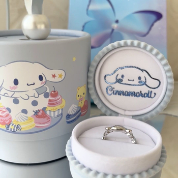 Δαχτυλίδι από χαλκό, Jin Yali μάρκα, χαρακτήρες κινουμένων σχεδίων, μοτίβο αστέρα και ζωών/ζωδιακό, ηλεκτροπλατιωμένη επιφάνεια