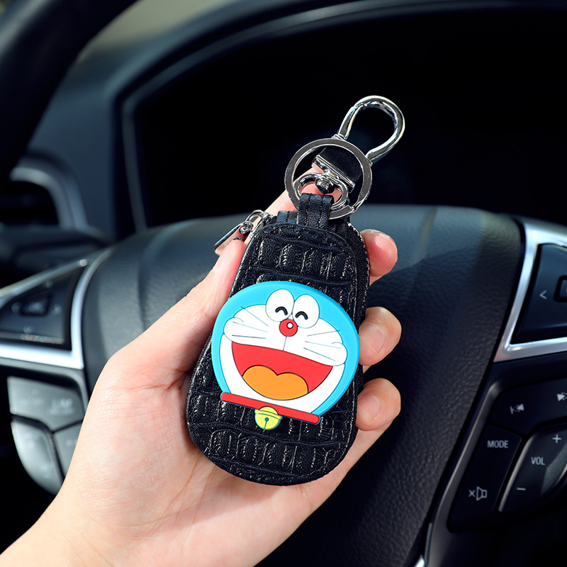 Autókulcs védőtok, bőr, univerzális kulcstartó, modell 002, eredet Kína