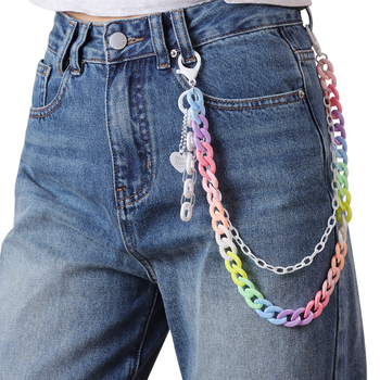 Колан за талия с подвижна сърдечна висулка, метал, хип-хоп стил, дължина под 60 см