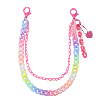 Колан за талия с подвижна сърдечна висулка, метал, хип-хоп стил, дължина под 60 см