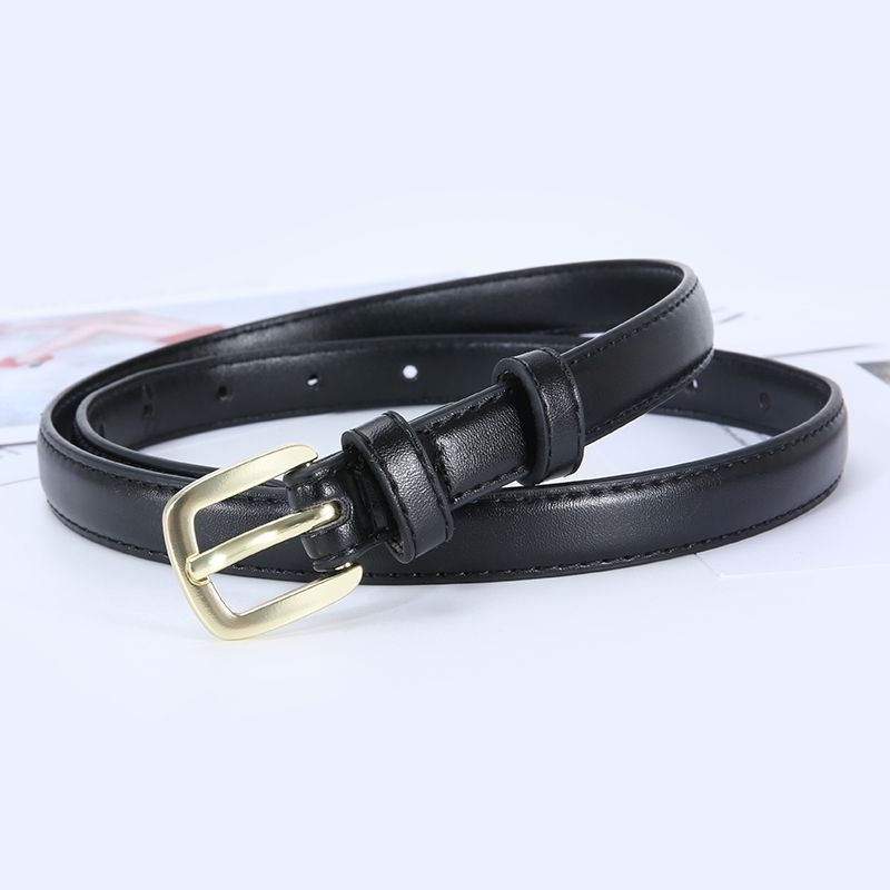 Geustos PU bőr női öv, ötvözet csat, pin-zár, szélesség 2–4 cm, 2025 tavasz kiadás, stílus: sokoldalú, elegáns, magas minőségű divatöv