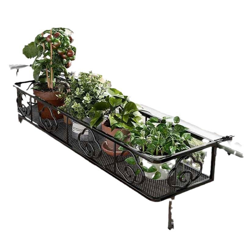 Sieninis gėlių stovas, metalas, vieno aukšto, pastorinis stilius