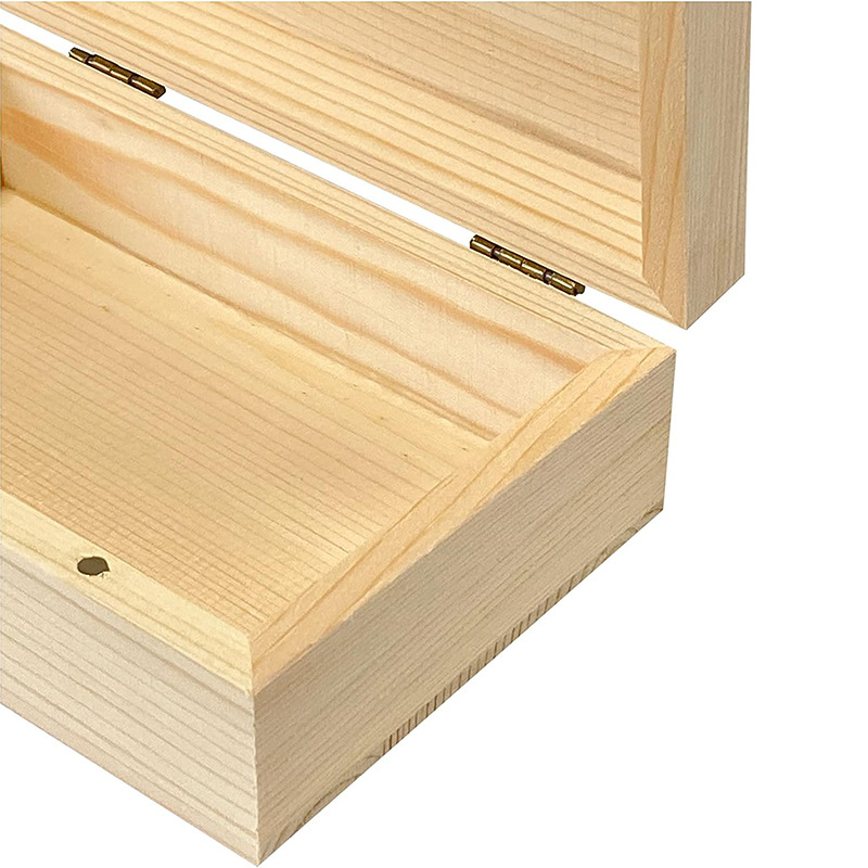 Medinė paketavimo dėžutė, masyvo mediena, raižyta pušies mediena, modelis 9542