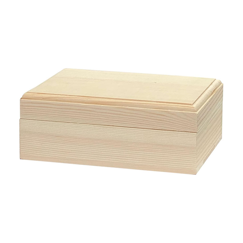 Medinė paketavimo dėžutė, masyvo mediena, raižyta pušies mediena, modelis 9542