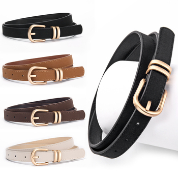 Moteriška plona PU odos diržo juosta, lydinio sagtis su vinimi, plotis mažiau nei 2 cm, Noah