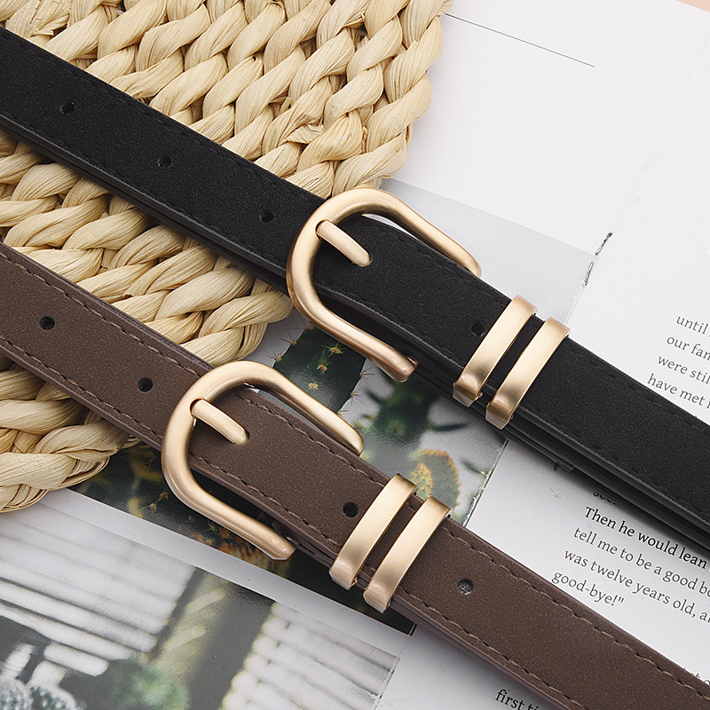 Moteriška plona PU odos diržo juosta, lydinio sagtis su vinimi, plotis mažiau nei 2 cm, Noah