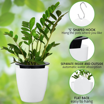 Πλαστικό γλαστράκι τοίχου με αυτοποτισμό – ανθεκτικό στην παραμόρφωση και στη διάβρωση, μονοκόμματη κατασκευή με έγχυση