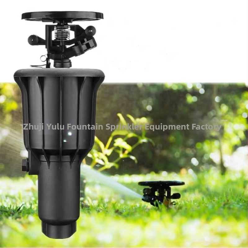 Υπόγειος ψεκαστήρας Rain and Dew με ακροφύσιο ψεκασμού, 360° περιστροφή, αυτόματη ανύψωση, 6-άρχων μηχανισμός