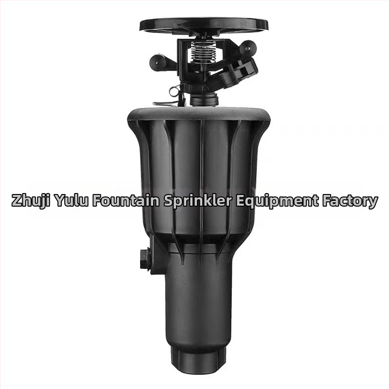 Rain and Dew подземен разпръсквач за поливане с въртящ се нос 360°, автоматично повдигане, 6-арков механизъм