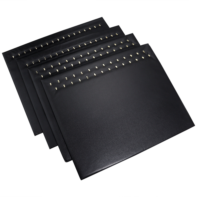 PU bőr ékszerkiállító állvány nyakláncok, fülbevalók és gyűrűk számára – kézzel kötött, minimalist stílus, 2024 tavasz